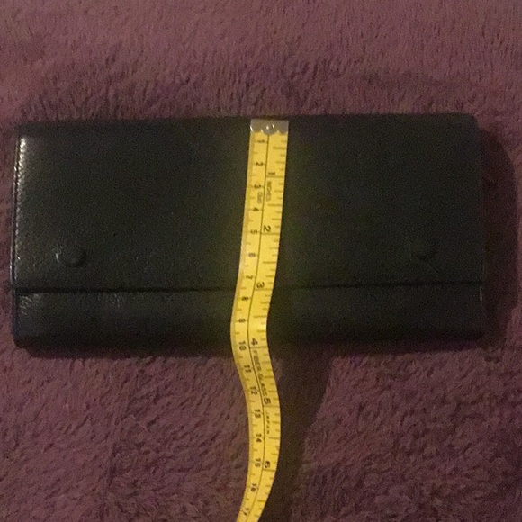 Authentic Vintage Celine Black Italian Leather Luxury Wallet - Picture 13 of 16